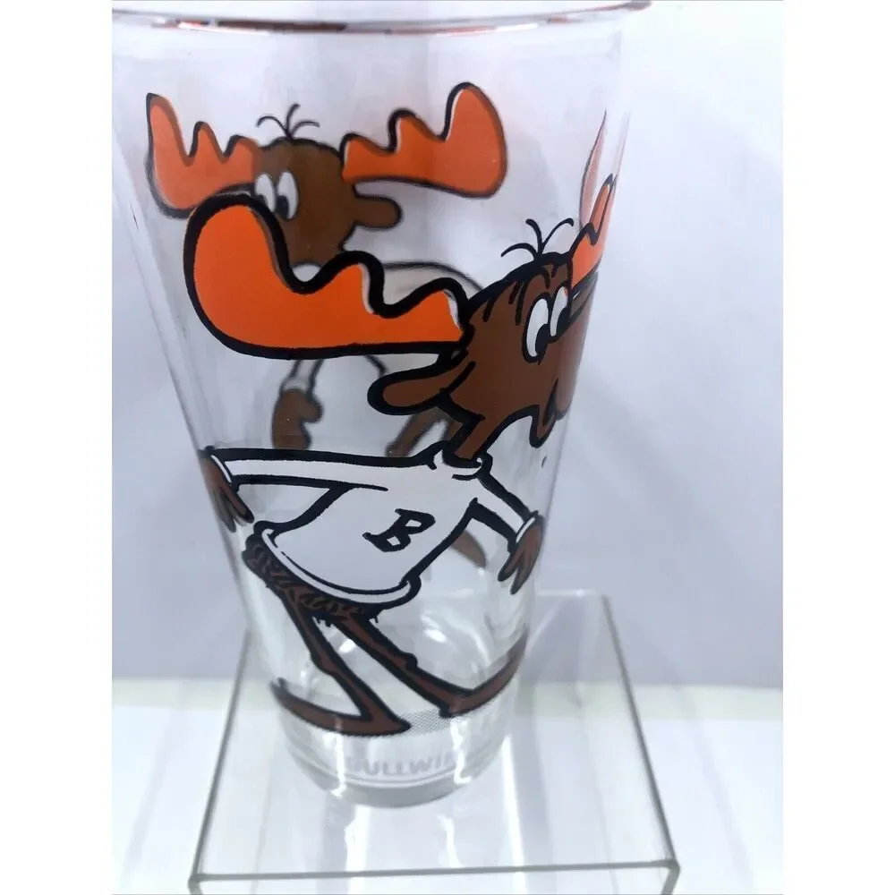 Bullwinkle 1970s Vintage Pepsi Collector Series Drinking Glass